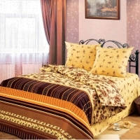 Постельное белье "Меланж" (1,5 спальный КПБ, бязь, наволочки 70х70) артикул 6450a.